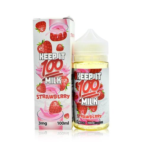 Keep It 100 - Strawberry Milk | UK Ecig Station