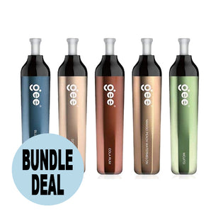 Gee 600 Bundle - Disposable Vape Devices - 5-Pack Deal - UK Ecig Station
